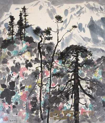 吴冠中 1978年作 太华秀色 镜框 70×58cm